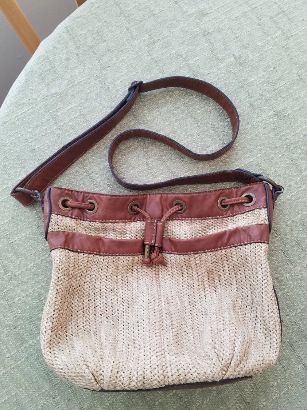 Fun Summery Raffia Shoulder Bag